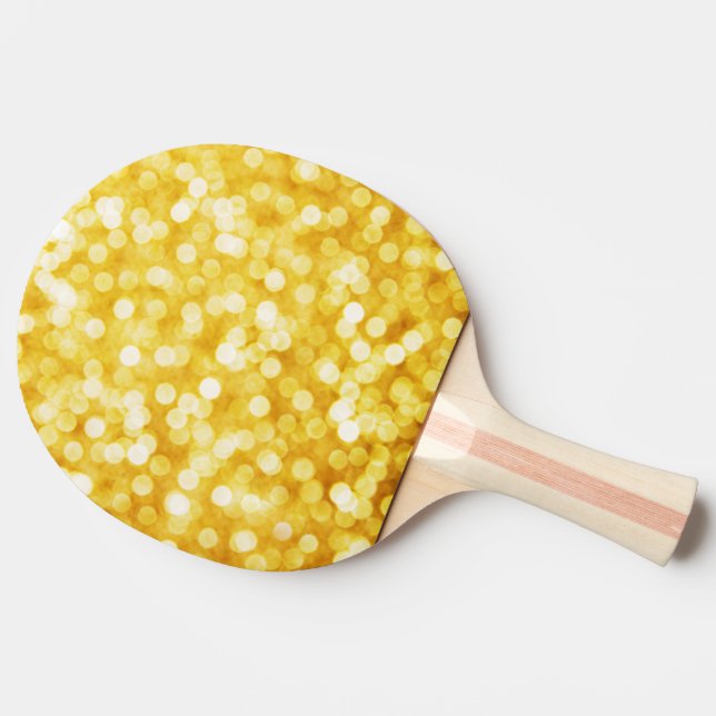 Modern Guld Bokeh Ping Pong Paddle Pingisracket (Sidan)