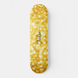 Modern Guld Bokeh Skateboard
