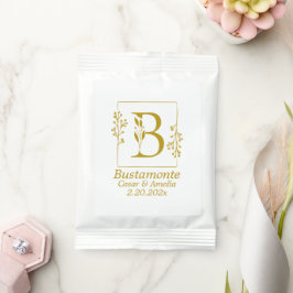 Modern Guld Botaniska Brev B