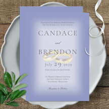 Modern Guld Bröllop Ringar Periwinkle Bröllop