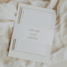 Modern Guld Calligraphy Bröllop