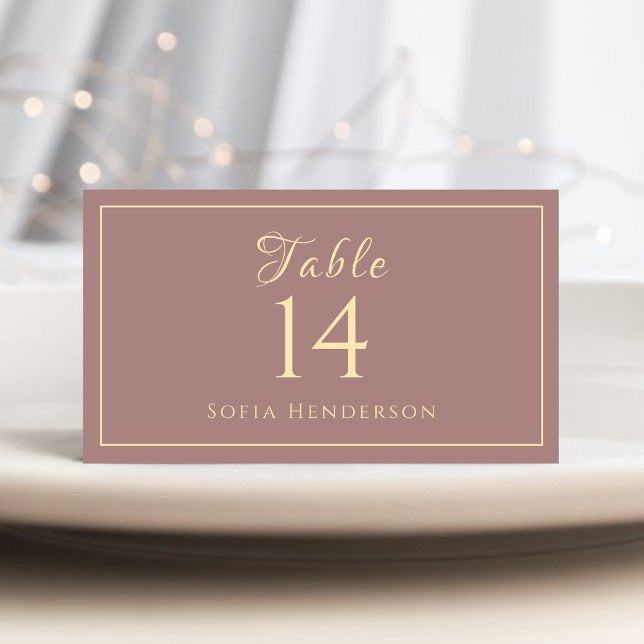 Modern Guld Calligraphy Wedding Sitton Placeringskort (Skapare uppladdad)