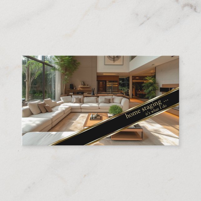 Modern Guld-dekorator - startfas Visitkort (Framsida)