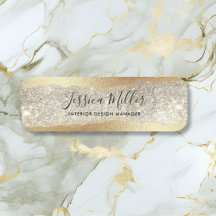 Modern Guld Diamant Glitter Falsk Folie Lyx Glam