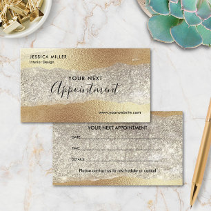 Modern guld diamant glitter falsk folie lyx glam tidsbeställning kort