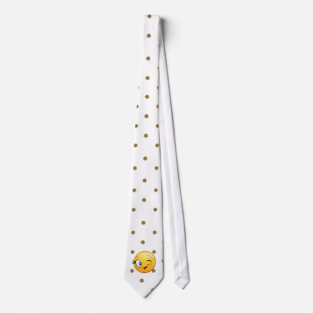 Modern Guld Dots,Emoji Winking Slips (Framsida)