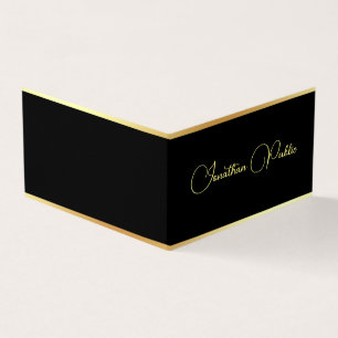 Modern Guld Elegant Typografi - enkel mall Visitkort