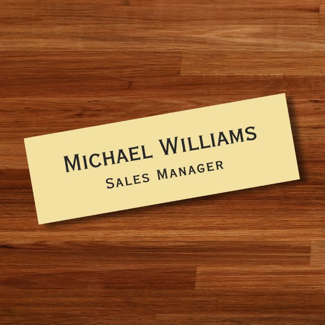 Modern Guld Employee Business Corporate Office ID Namnbricka (Modern Gold Employee Business Corporate Office ID Name Tag)