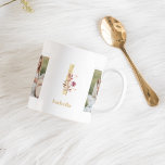 Modern Guld Flower Brev I | Två fotomonogram Kaffemugg<br><div class="desc">Modern Guld Flower Brev I | Två fotomonogram</div>