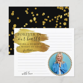 Modern Guld-foto  ett minnesfunktionskort