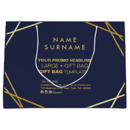 Modern Guld Geometric Promotional Marknadsföring