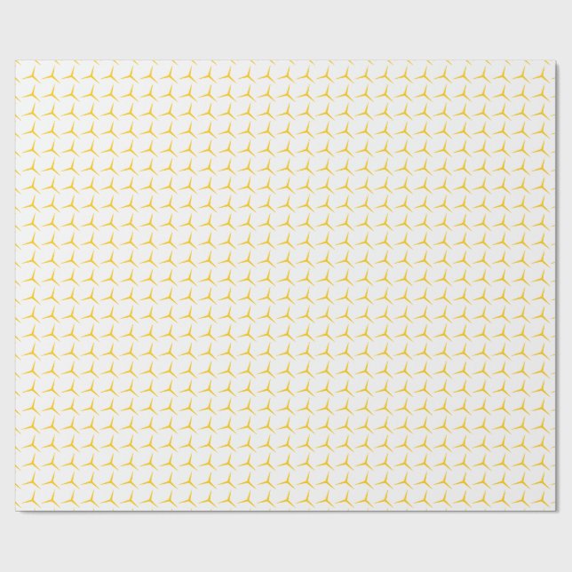 Modern Guld Geometric Wrapping Papper Presentpapper (Platt)