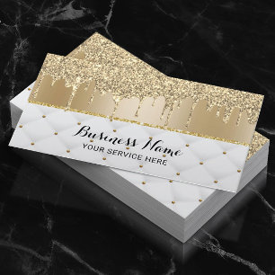 Modern Guld Glitter driver Luxury Beauty Salon Visitkort