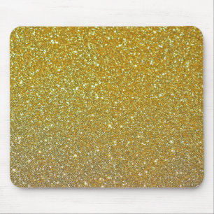 Modern Guld Glitter Faux Foil Sparkles Musmatta