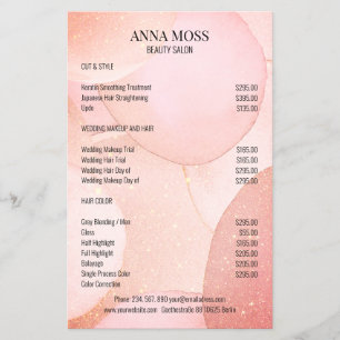 Modern Guld Glitter Flyer