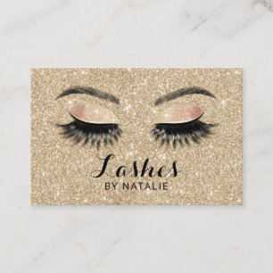 Modern Guld-Glitter-konstnären Salon Visitkort