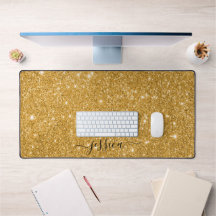 Modern guld glitter-skript namn