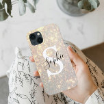 Modern Guld Glitter Spark | Personlig initial<br><div class="desc">Modern Guld Glitter Spark | Personlig initial</div>