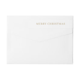Modern Guld God jul Returadress Etikettband