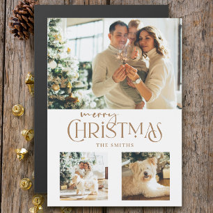 Modern Guld God jul-typografi 3-foto