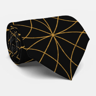 Modern Guld Grid Manar Neck Tie Slips