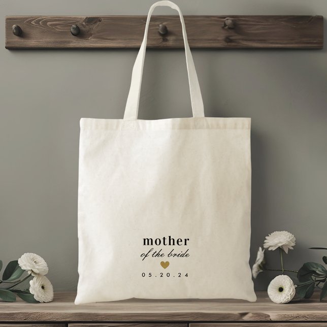 Modern Guld Heart Budens mamma Gift Tygkasse (Skapare uppladdad)