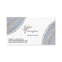 Modern Guld Lavender Geode Agate Möte