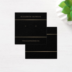 Modern Guld-ledd arring Holder, judisk Visning Fyrkantigt Visitkort