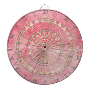 Modern guld mandala darttavla