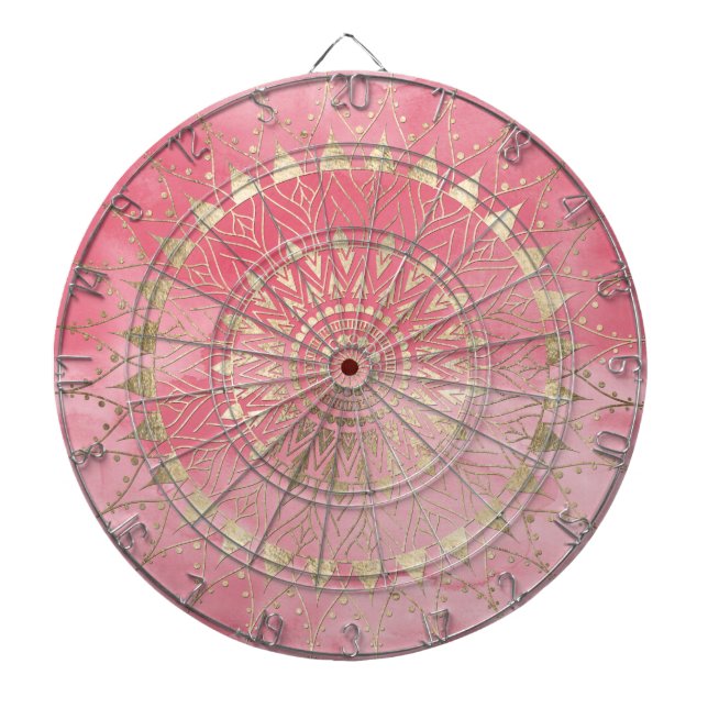 Modern guld mandala darttavla (Framsidan)