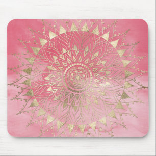 Modern guld mandala musmatta