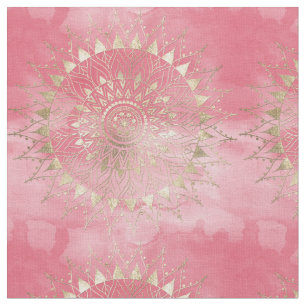 Modern guld mandala tyg