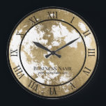 Modern Guld Måne astronomisk Stor Klocka<br><div class="desc">Moderna astronomiska klockor i Guld Måne.</div>