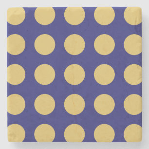 Modern Guld Midnight Blue Färg Plain Unix Stenunderlägg