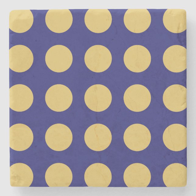 Modern Guld Midnight Blue Färg Plain Unix Stenunderlägg (Framsidan)