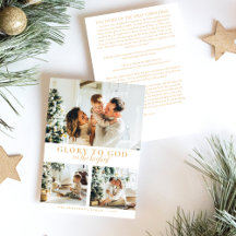 Modern Guld-minimalistisk Religiösa 3 Fotojul