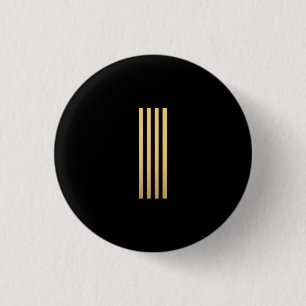 Modern Guld Monogram Knapp