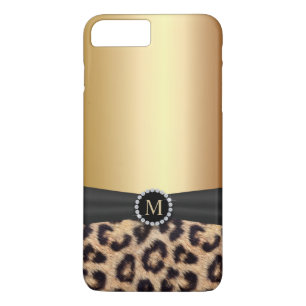 Modern guld- MonogramLeopard