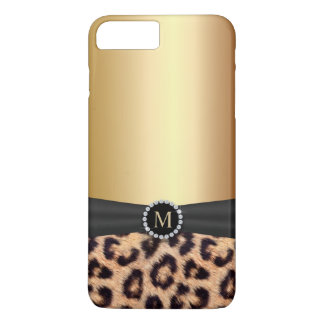 Modern guld- MonogramLeopard