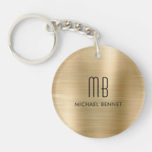 Modern Guld Monogrammed