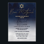 Modern Guld Navy Blue White Watercolor Pub Mitzvah Inbjudningar<br><div class="desc">Pub Mitzvahs inbjudan till modern och konstgjord stämning är perfektens val för er son till hans speciella dag. Den har en handmålad marin blå och vit ombre-övertoning. Överst på inbjudan finns en faux-tryckt guld-stjärna av David- och anpassningsbar-typografi. Det är en unik coola- och trendig-design för contemporaryn och enkel, men snyggt...</div>