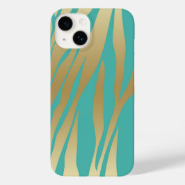 Modern Guld och Blue Teal