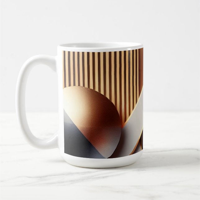 Modern Guld och Geometrisk kaffe Mugg (Vänster)