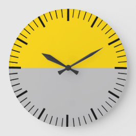 Modern Guld och Grått-klocka utan siffror Stor Klocka