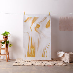 Modern Guld och vit marmor Tyg