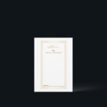Modern Guld och Vita Bröllop Rådkort<br><div class="desc">Detta är Blank Elegant Guld och White Bröllop Advice och Önskemål Affärskort. Kortet som innehåller guld-rektangeln dubbla gräns. Det är perfekt som bröllop placerar kort,  affärskort med mera. Klicka på knappen Anpassa för att anpassa designen.</div>