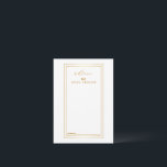 Modern Guld och Vita Bröllop Rådkort<br><div class="desc">Detta är Blank Elegant Guld och White Bröllop Advice och Önskemål Affärskort. Kortet som innehåller guld-rektangeln dubbla gräns. Det är perfekt som bröllop placerar kort,  affärskort med mera. Klicka på knappen Anpassa för att anpassa designen.</div>