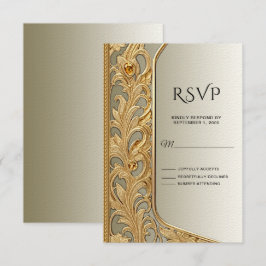 Modern Guld Ornate OSA kort