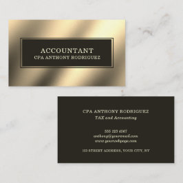 Modern Guld Professionell Accountant Visitkort
