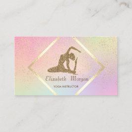 Modern Guld Ram,Konfetti,Yoga Girl Visitkort
